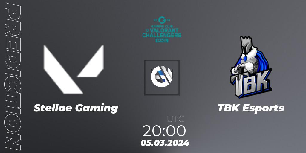 Stellae Gaming vs TBK Esports: Match Prediction. 05.03.24, VALORANT, VALORANT Challengers Brazil 2024: Split 1