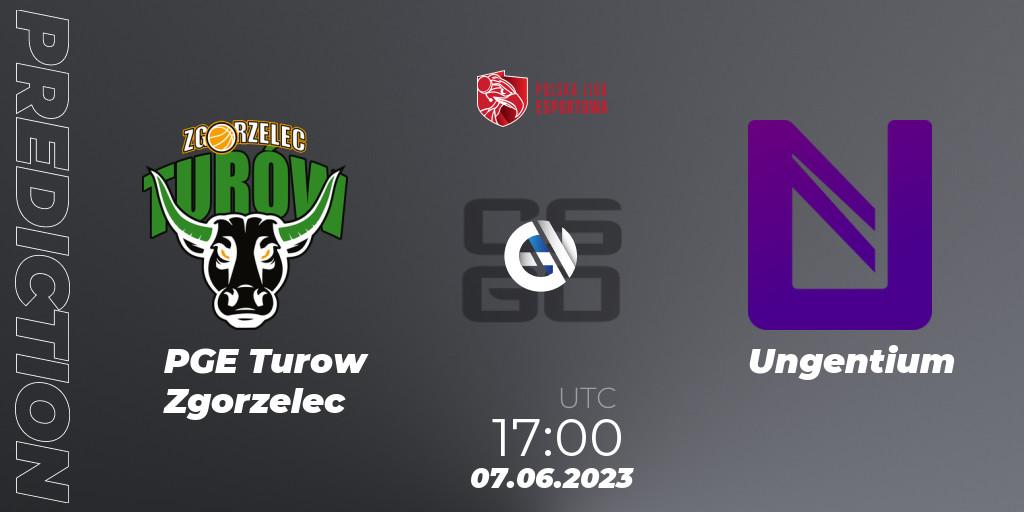 PGE Turow Zgorzelec vs Ungentium: Match Prediction. 08.06.2023 at 20:00, Counter-Strike (CS2), Polish Esports League 2023 Split 2