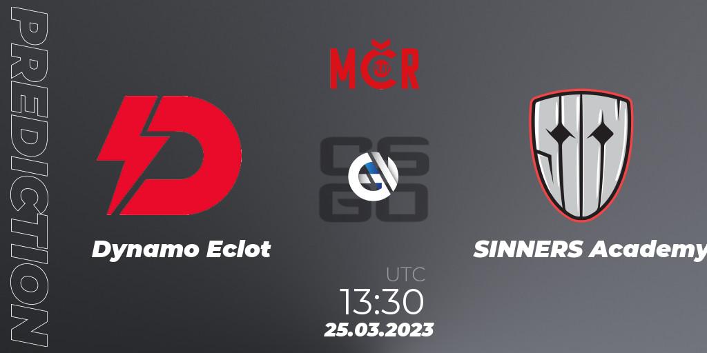 Dynamo Eclot vs SINNERS Academy: Match Prediction. 25.03.23, CS2 (CS:GO), Tipsport Cup Prague Spring 2023: Online Stage