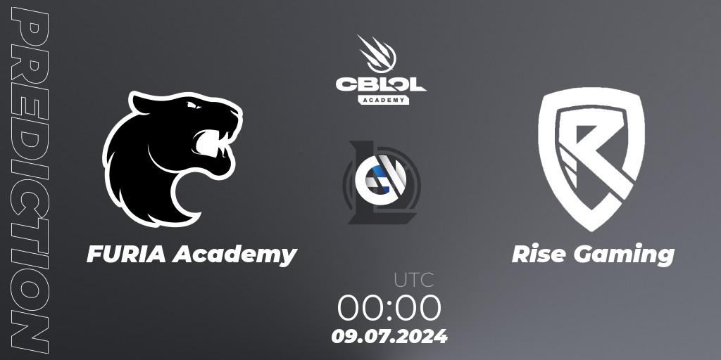 FURIA Academy vs Rise Gaming: Match Prediction. 10.07.2024 at 00:00, LoL, CBLOL Academy 2024