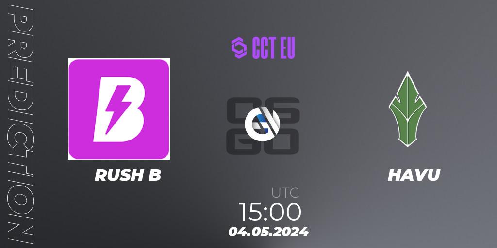 RUSH B vs HAVU: Match Prediction. 04.05.2024 at 15:00, Counter-Strike (CS2), CCT Season 2 Europe Series 2 