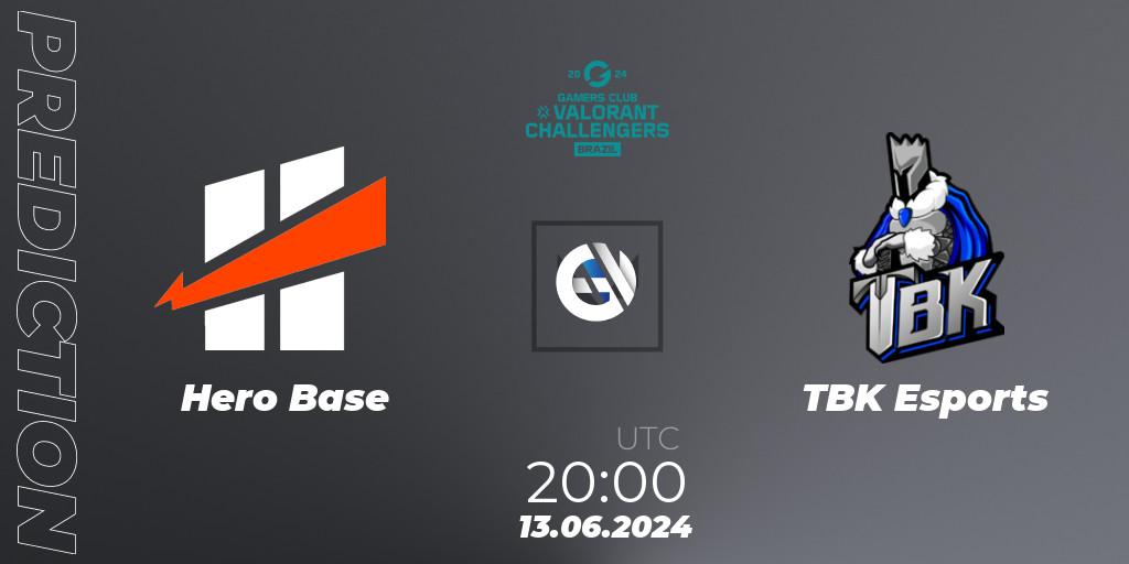Hero Base vs TBK Esports: Match Prediction. 13.06.2024 at 20:00, VALORANT, VALORANT Challengers 2024 Brazil: Split 2
