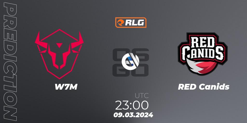 W7M vs RED Canids: Match Prediction. 09.03.2024 at 23:00, Counter-Strike (CS2), RES Latin American Series #2