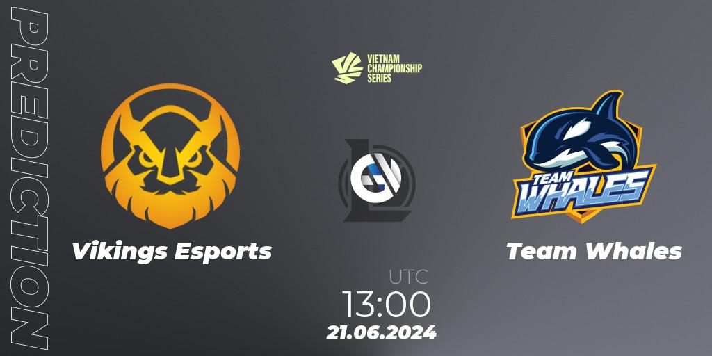 Vikings Esports vs Team Whales: Match Prediction. 21.06.2024 at 13:00, LoL, VCS Summer 2024 - Group Stage