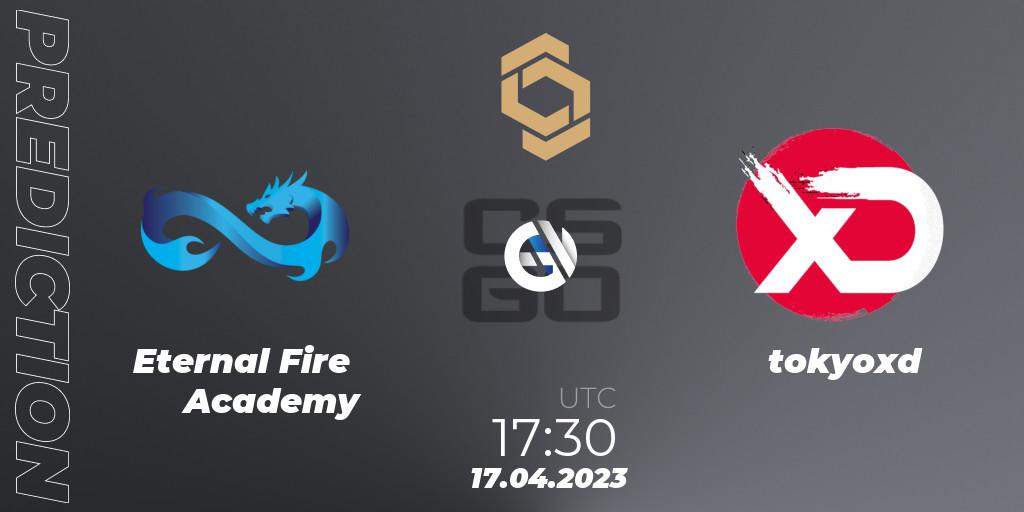 Eternal Fire Academy vs tokyoxd: Match Prediction. 17.04.2023 at 17:30, Counter-Strike (CS2), CCT South Europe Series #4: Closed Qualifier