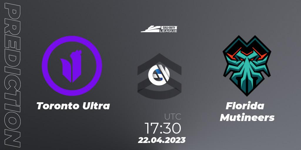 Toronto Ultra vs Florida Mutineers: Match Prediction. 22.04.2023 at 17:30, Call of Duty, Call of Duty League 2023: Stage 4 Major