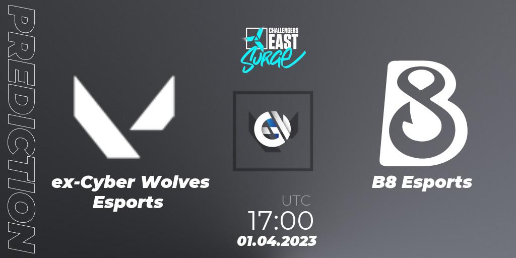 ex-Cyber Wolves Esports vs B8 Esports: Match Prediction. 01.04.23, VALORANT, VALORANT Challengers 2023 East: Surge Split 2