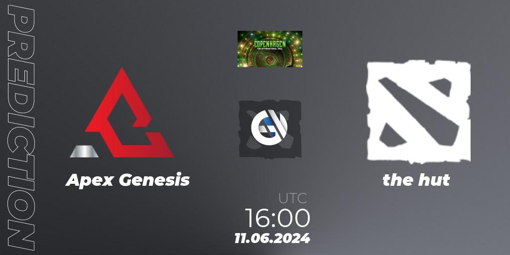Apex Genesis vs the hut: Match Prediction. 11.06.2024 at 16:00, Dota 2, The International 2024: North America Closed Qualifier