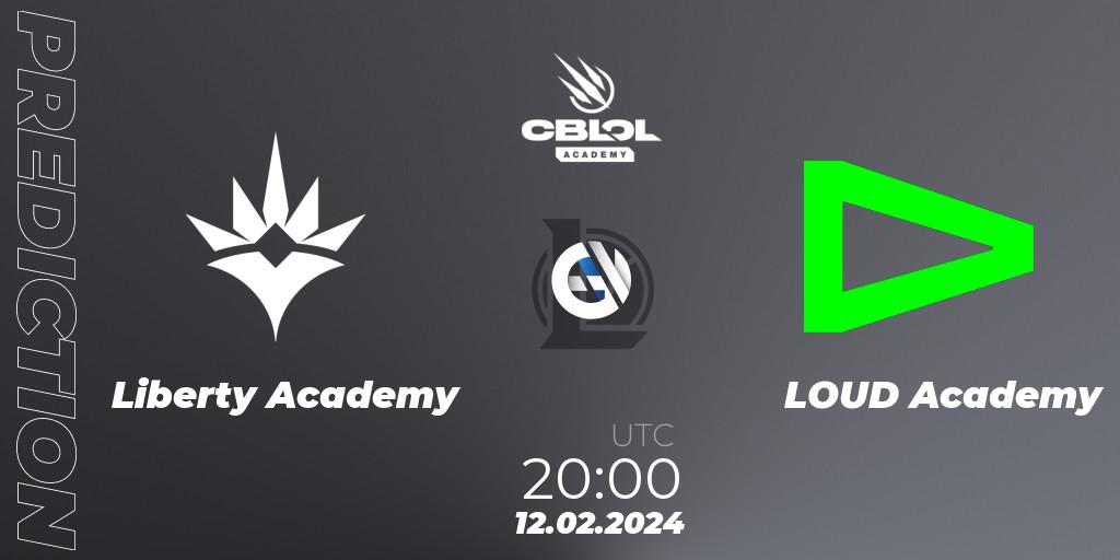 Liberty Academy vs LOUD Academy: Match Prediction. 12.02.2024 at 21:00, LoL, CBLOL Academy Split 1 2024