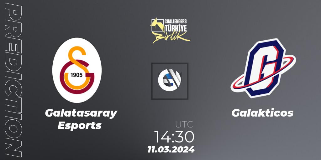 Galatasaray Esports vs Galakticos: Match Prediction. 11.03.2024 at 14:30, VALORANT, VALORANT Challengers 2024 Turkey: Birlik Split 1