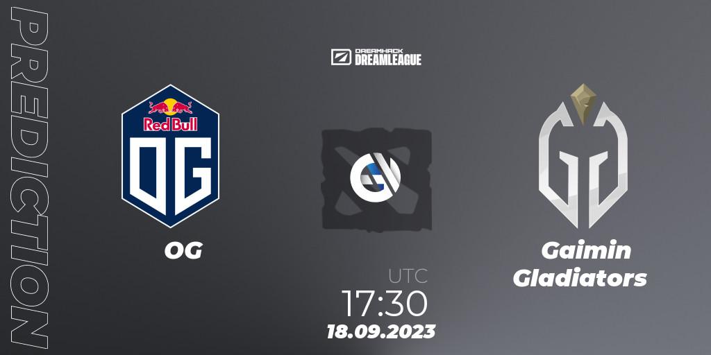 OG vs Gaimin Gladiators: Match Prediction. 18.09.2023 at 18:30, Dota 2, DreamLeague Season 21