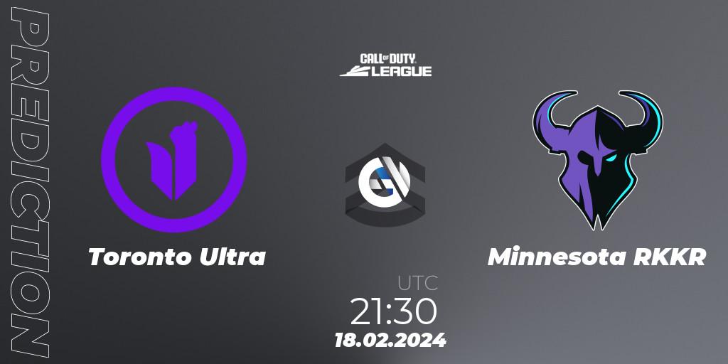 Toronto Ultra vs Minnesota RØKKR: Match Prediction. 18.02.2024 at 21:30, Call of Duty, Call of Duty League 2024: Stage 2 Major Qualifiers
