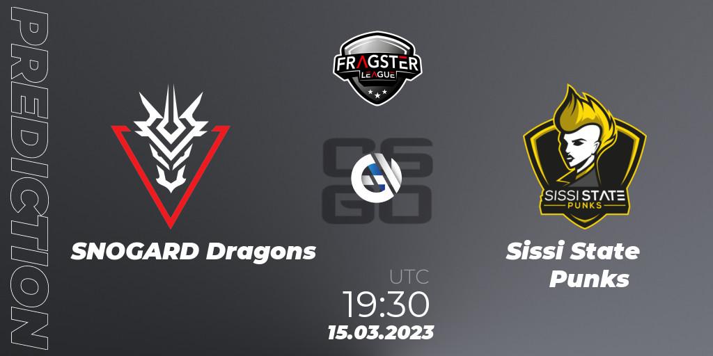 SNOGARD Dragons vs Sissi State Punks: Match Prediction. 15.03.2023 at 19:30, Counter-Strike (CS2), Fragster League Season 4