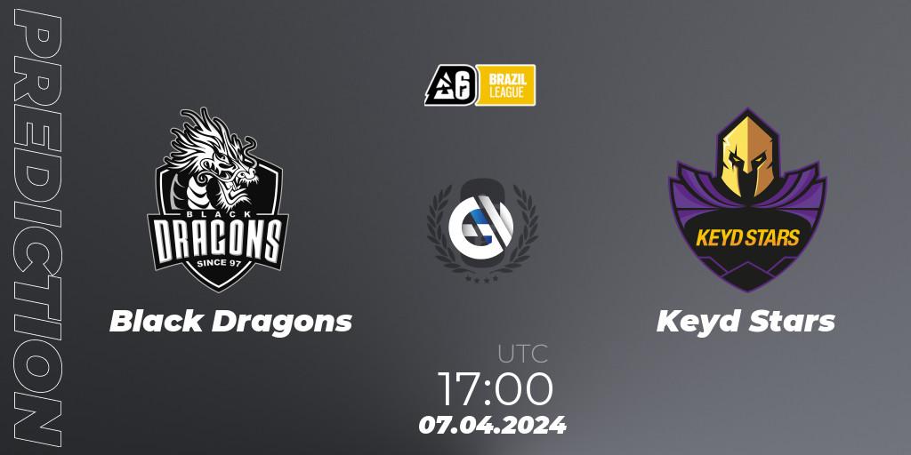 Black Dragons vs Keyd Stars: Match Prediction. 07.04.2024 at 17:00, Rainbow Six, Brazil League 2024 - Stage 1