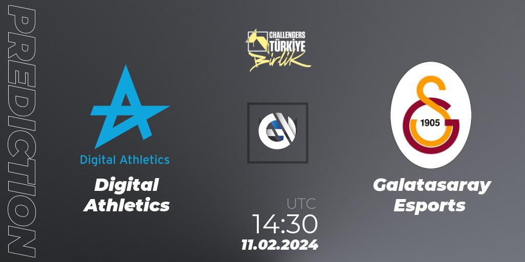 Digital Athletics vs Galatasaray Esports: Match Prediction. 11.02.2024 at 14:40, VALORANT, VALORANT Challengers 2024 Turkey: Birlik Split 1