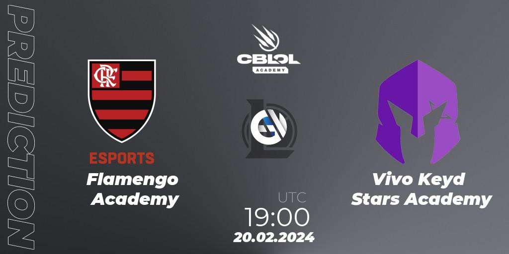 Flamengo Academy vs Vivo Keyd Stars Academy: Match Prediction. 20.02.2024 at 19:00, LoL, CBLOL Academy Split 1 2024