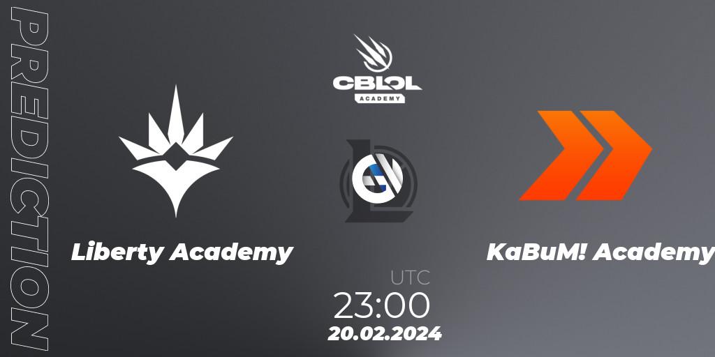 Liberty Academy vs KaBuM! Academy: Match Prediction. 20.02.2024 at 23:00, LoL, CBLOL Academy Split 1 2024