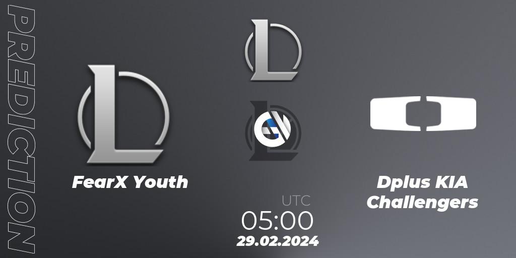 FearX Youth vs Dplus KIA Challengers: Match Prediction. 29.02.24, LoL, LCK Challengers League 2024 Spring - Group Stage
