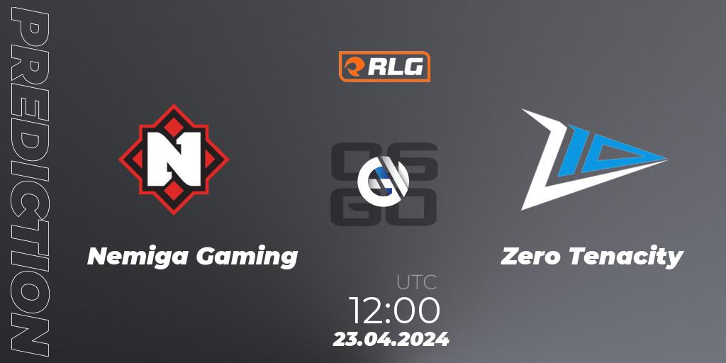 Nemiga Gaming vs Zero Tenacity: Match Prediction. 23.04.2024 at 12:00, Counter-Strike (CS2), RES European Series #2