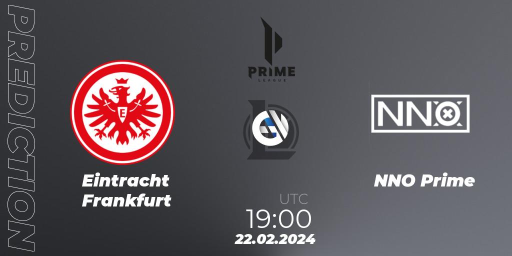 Eintracht Frankfurt vs NNO Prime: Match Prediction. 24.01.2024 at 20:00, LoL, Prime League Spring 2024 - Group Stage