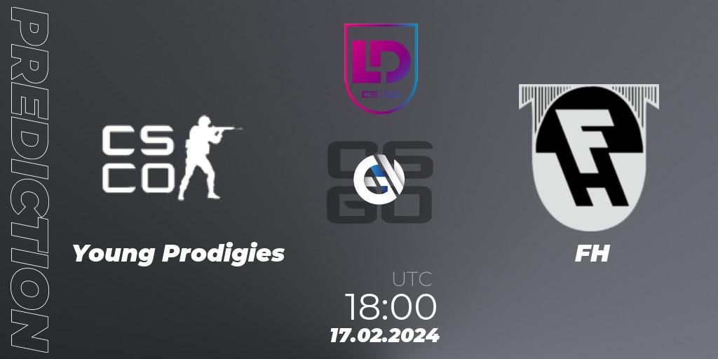 Young Prodigies vs FH: Match Prediction. 17.02.2024 at 18:00, Counter-Strike (CS2), Icelandic Esports League Season 8: Regular Season