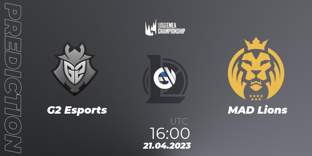 G2 Esports vs MAD Lions: Match Prediction. 21.04.2023 at 16:00, LoL, LEC Spring 2023 - Playoffs
