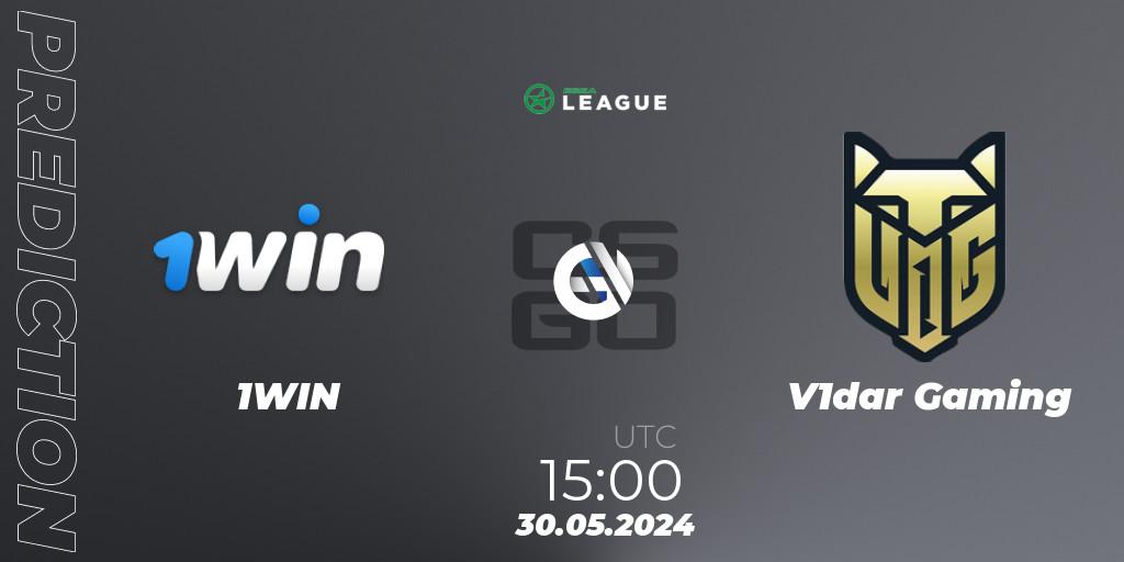 1WIN vs V1dar Gaming: Match Prediction. 30.05.2024 at 15:00, Counter-Strike (CS2), ESEA Season 49: Advanced Division - Europe