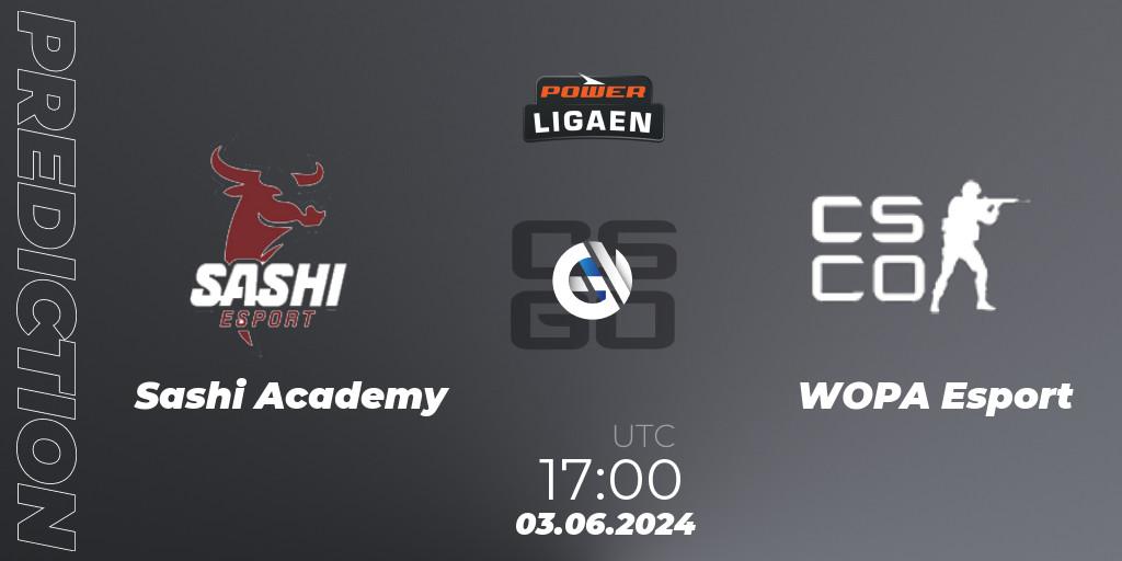 Sashi Academy vs WOPA Esport: Match Prediction. 04.06.2024 at 16:00, Counter-Strike (CS2), Dust2.dk Ligaen Season 26
