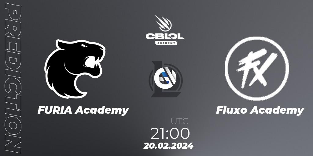FURIA Academy vs Fluxo Academy: Match Prediction. 20.02.2024 at 21:00, LoL, CBLOL Academy Split 1 2024
