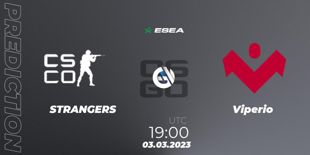 STRANGERS vs Viperio: Match Prediction. 03.03.2023 at 19:00, Counter-Strike (CS2), ESEA Season 44: Advanced Division - Europe