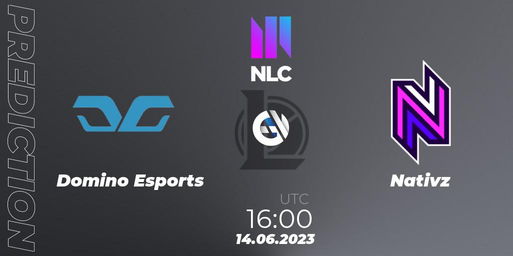 Domino Esports vs Nativz: Match Prediction. 14.06.2023 at 16:00, LoL, NLC Summer 2023 - Group Stage