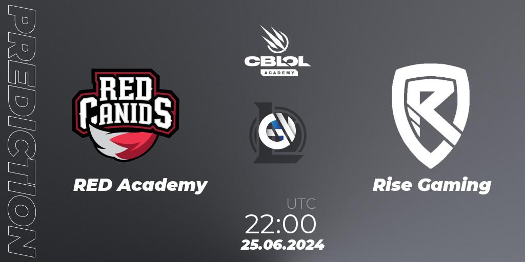 RED Academy vs Rise Gaming: Match Prediction. 25.06.2024 at 22:00, LoL, CBLOL Academy 2024