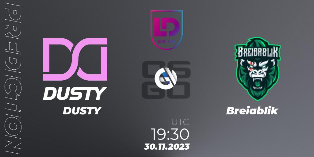 DUSTY vs Breiðablik: Match Prediction. 30.11.2023 at 19:30, Counter-Strike (CS2), Icelandic Esports League Season 8: Regular Season