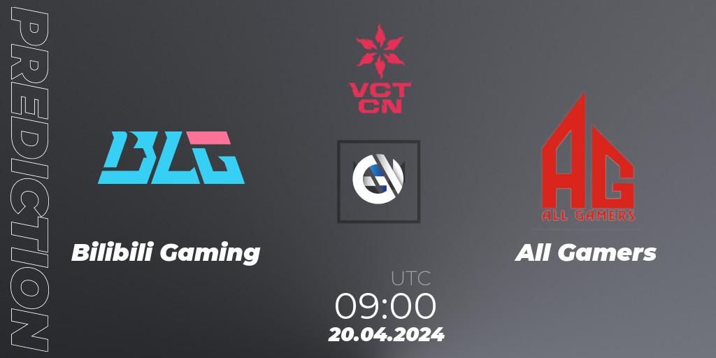Bilibili Gaming vs All Gamers: Match Prediction. 20.04.24, VALORANT, VALORANT Champions Tour China 2024: Stage 1 - Group Stage