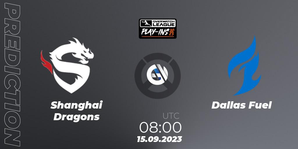 Shanghai Dragons vs Dallas Fuel: Match Prediction. 15.09.23, Overwatch, Overwatch League 2023 - Play-Ins