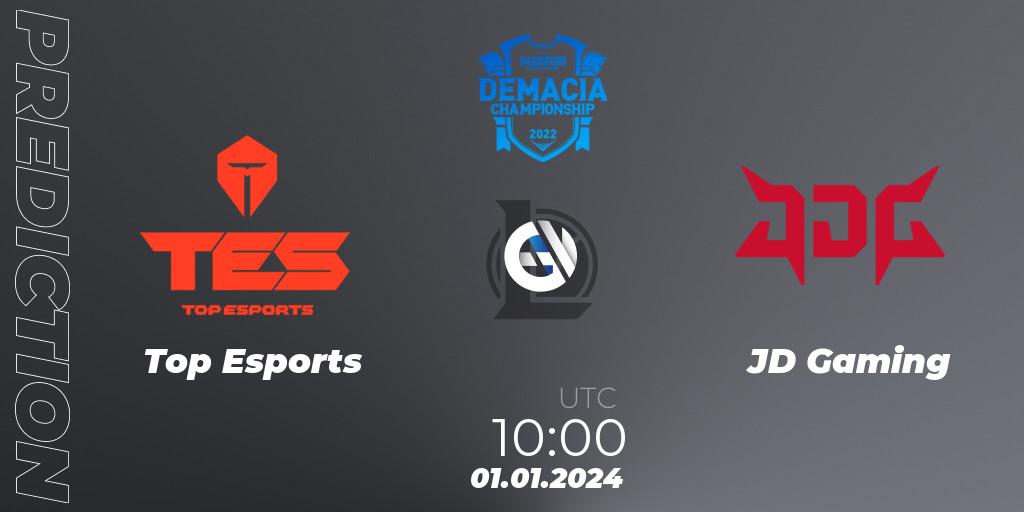 Top Esports vs JD Gaming: Match Prediction. 01.01.24, LoL, Demacia Cup 2023 Playoffs