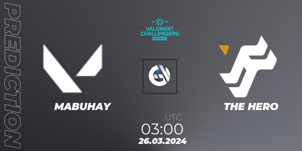 MABUHAY vs THE HERO: Match Prediction. 26.03.2024 at 03:00, VALORANT, VALORANT Challengers Indonesia 2024: Split 1