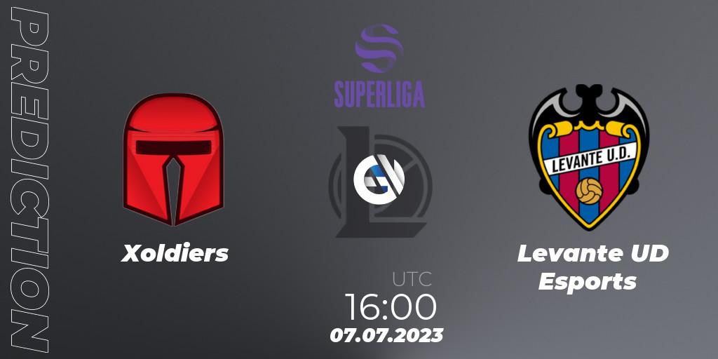 Xoldiers vs Levante UD Esports: Match Prediction. 07.07.2023 at 16:00, LoL, LVP Superliga 2nd Division 2023 Summer