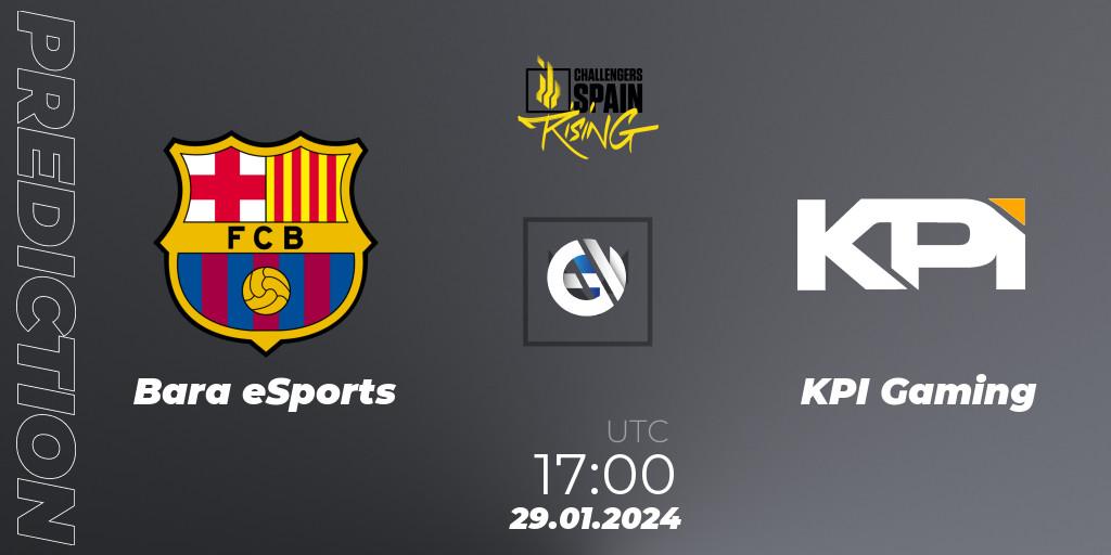 Barça eSports vs KPI Gaming: Match Prediction. 29.01.24, VALORANT, VALORANT Challengers 2024 Spain: Rising Split 1