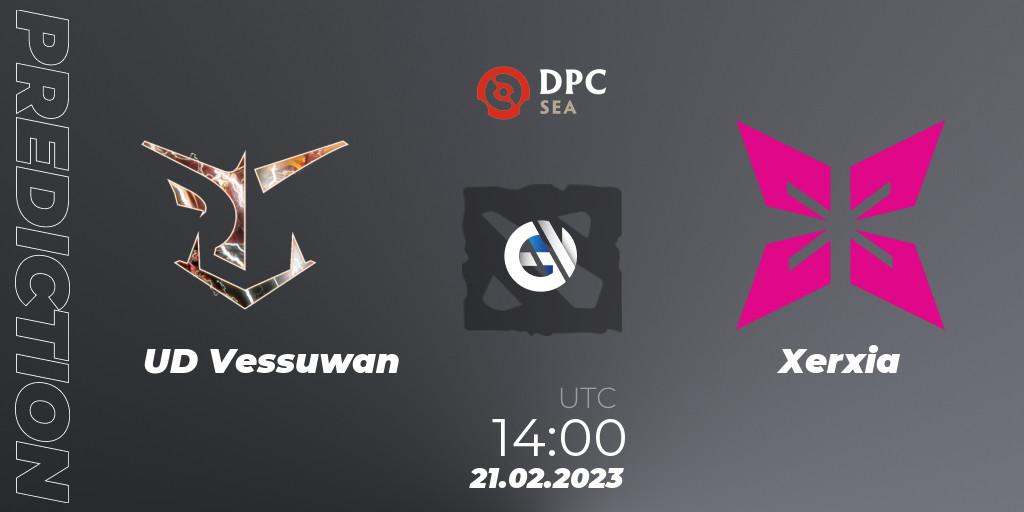 UD Vessuwan vs Xerxia: Match Prediction. 21.02.2023 at 14:00, Dota 2, DPC 2022/2023 Winter Tour 1: SEA Division II (Lower)