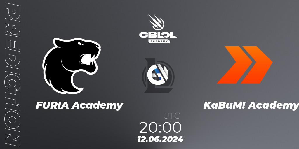 FURIA Academy vs KaBuM! Academy: Match Prediction. 12.06.2024 at 20:00, LoL, CBLOL Academy 2024