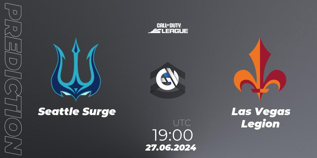 Seattle Surge vs Las Vegas Legion: Match Prediction. 27.06.2024 at 19:00, Call of Duty, Call of Duty League 2024: Stage 4 Major