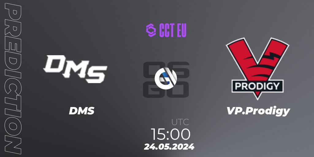 DMS vs VP.Prodigy: Match Prediction. 24.05.2024 at 15:00, Counter-Strike (CS2), CCT Season 2 Europe Series 4