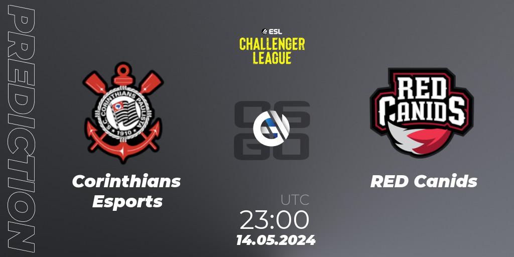 Corinthians Esports vs RED Canids: Match Prediction. 14.05.2024 at 23:00, Counter-Strike (CS2), ESL Challenger League Season 47: South America