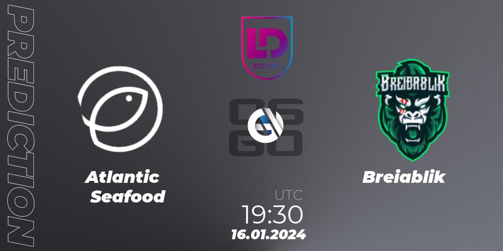 Atlantic Seafood vs Breiðablik: Match Prediction. 16.01.2024 at 19:30, Counter-Strike (CS2), Icelandic Esports League Season 8: Regular Season