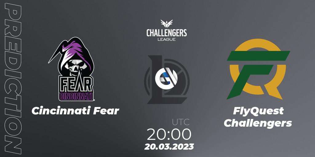 Cincinnati Fear vs FlyQuest Challengers: Match Prediction. 21.03.23, LoL, NACL 2023 Spring - Playoffs