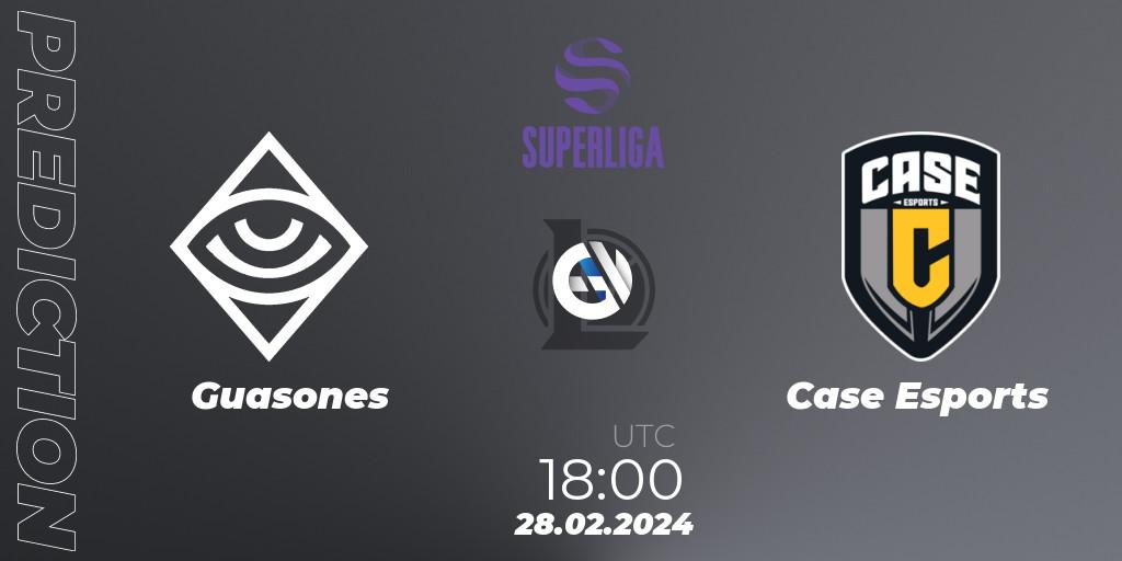 Guasones vs Case Esports: Match Prediction. 28.02.2024 at 18:00, LoL, Superliga Spring 2024 - Group Stage