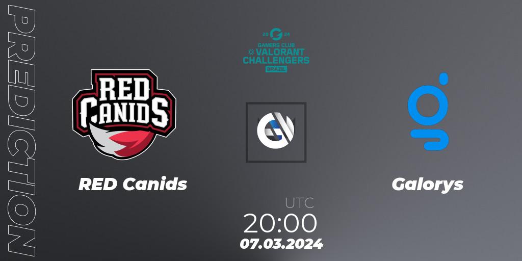 RED Canids vs Galorys: Match Prediction. 07.03.24, VALORANT, VALORANT Challengers Brazil 2024: Split 1