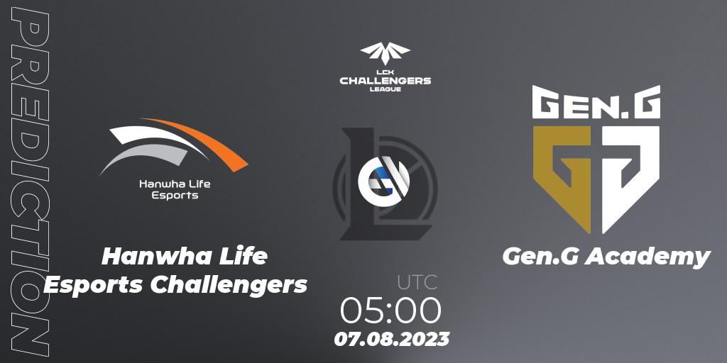 Hanwha Life Esports Challengers vs Gen.G Academy: Match Prediction. 07.08.23, LoL, LCK Challengers League 2023 Summer - Playoffs