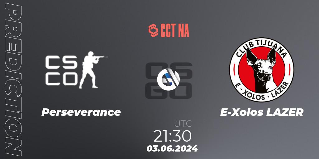 Perseverance Gaming vs E-Xolos LAZER: Match Prediction. 03.06.2024 at 21:30, Counter-Strike (CS2), CCT Season 2 North American Series #1